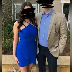Amanda Uprichard Blue Cocktail Dress